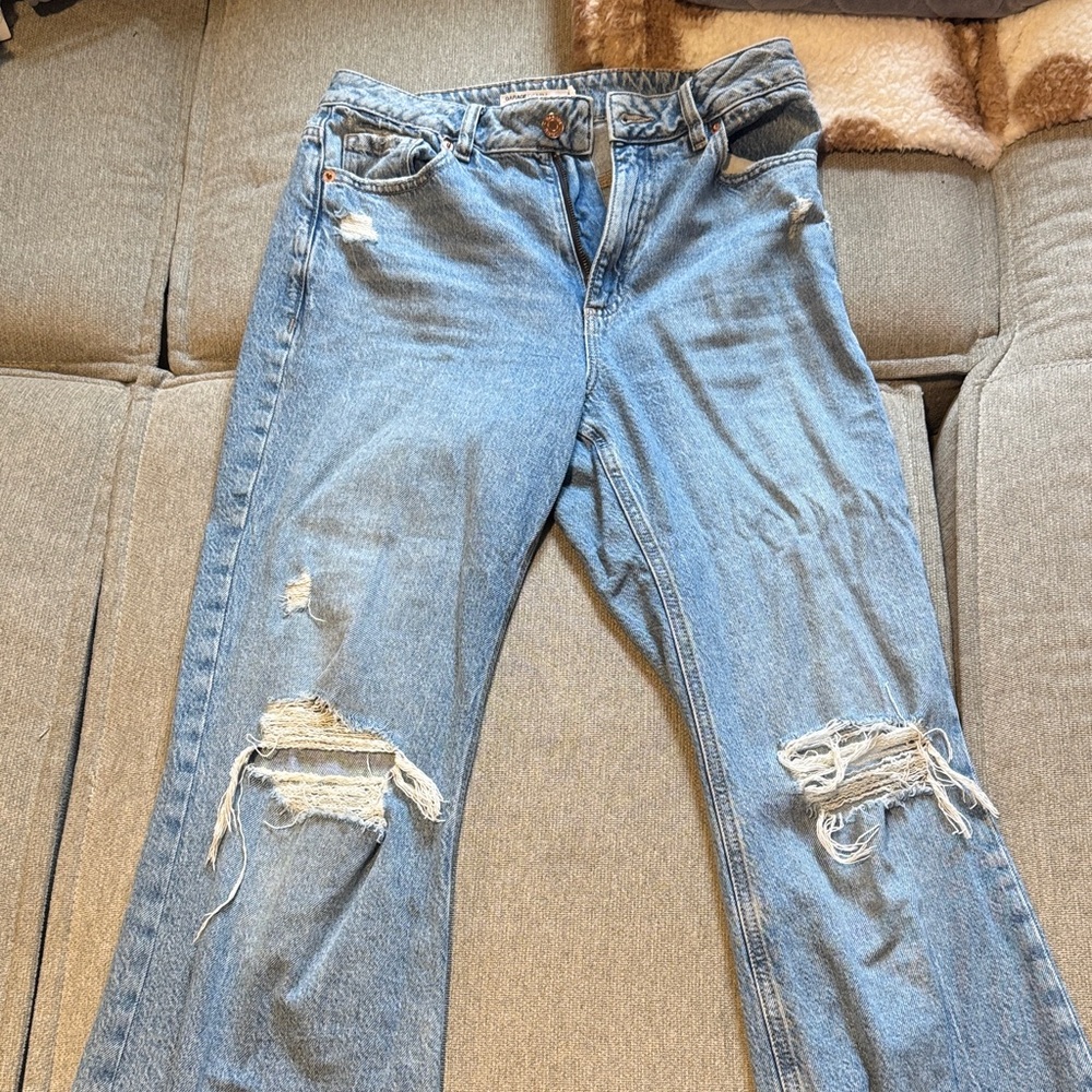 Classic Blue Ripped Jeans